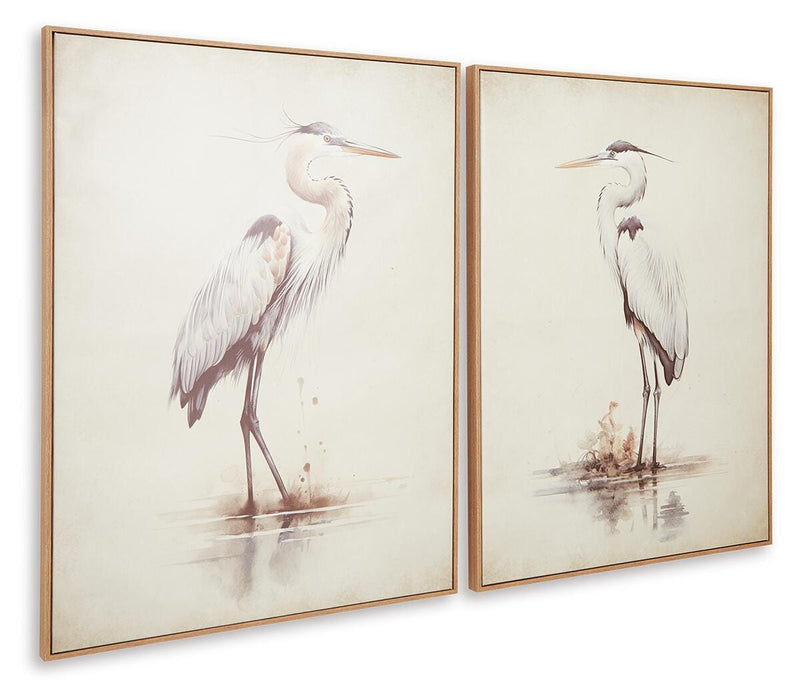 Signature Design Beige Wall Art Set (2/CN)