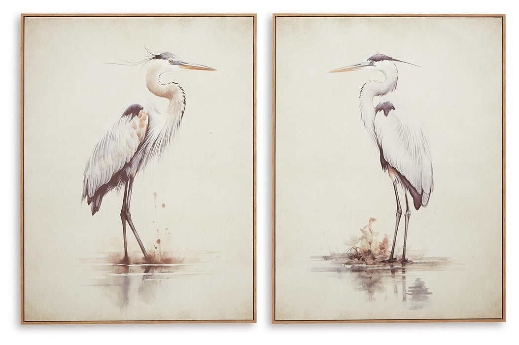 Signature Design Beige Wall Art Set (2/CN)