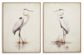 Signature Design Beige Wall Art Set (2/CN)