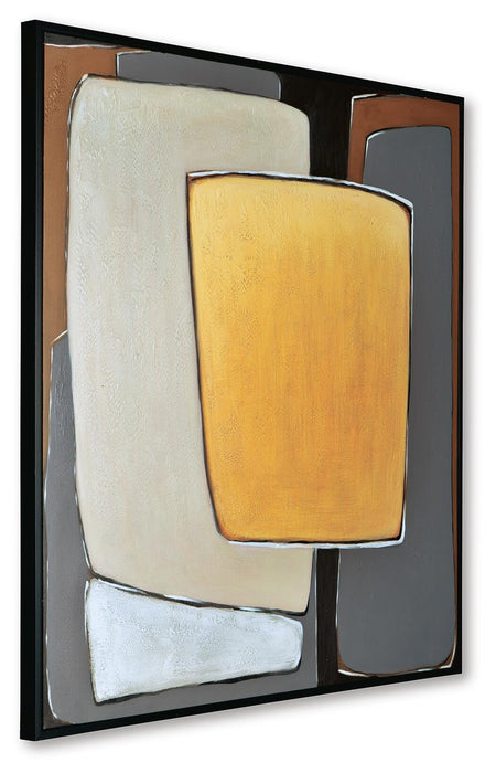Signature Design Cream/Brown/Gray Wall Art