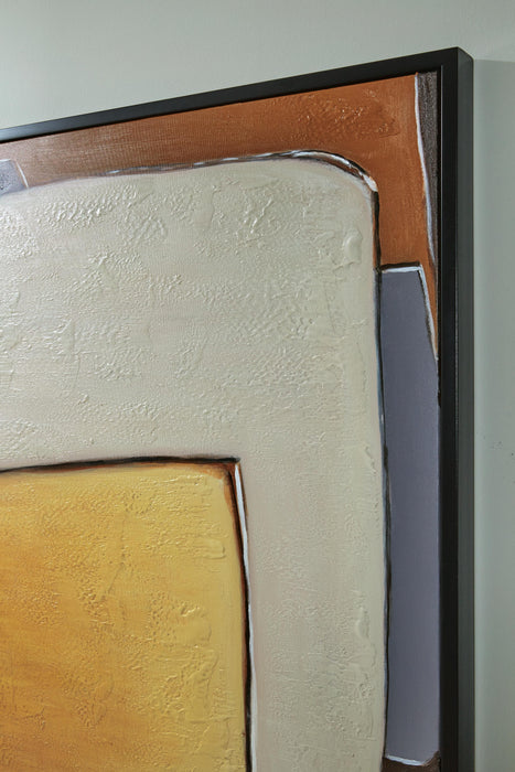 Signature Design Cream/Brown/Gray Wall Art