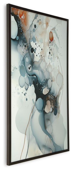 Signature Design Blue/Amber/White Wall Art