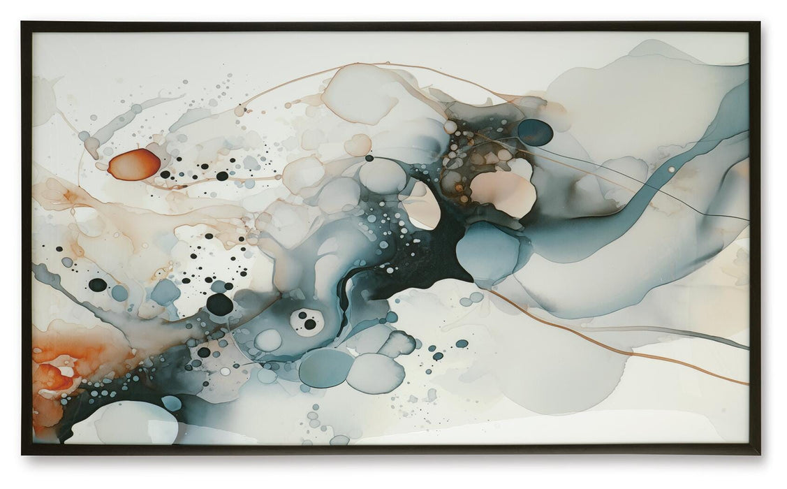 Signature Design Blue/Amber/White Wall Art