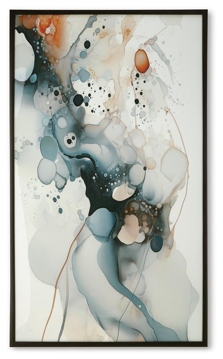 Signature Design Blue/Amber/White Wall Art