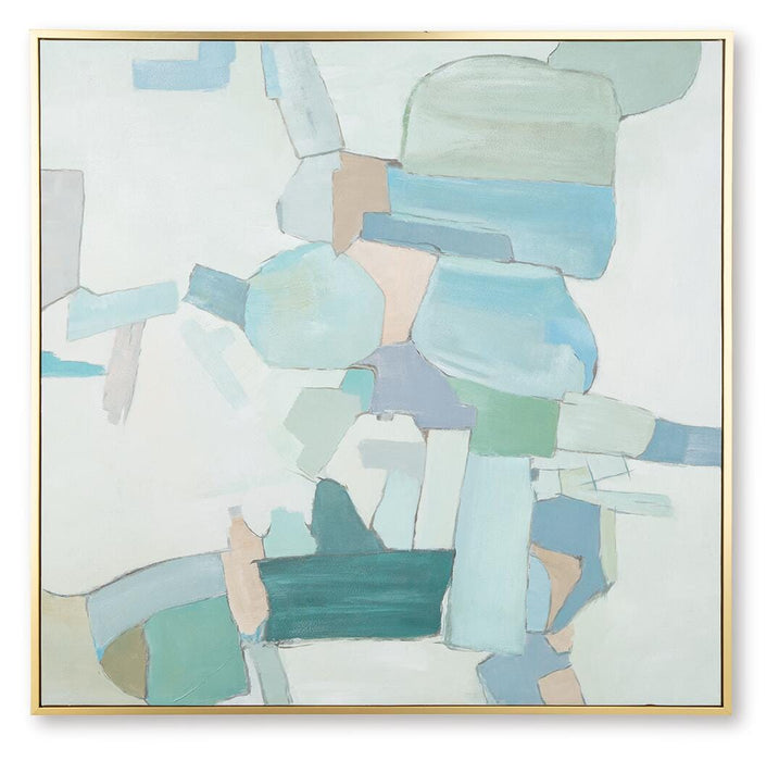 Signature Design White/Blue/Green Wall Art