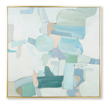 Signature Design White/Blue/Green Wall Art