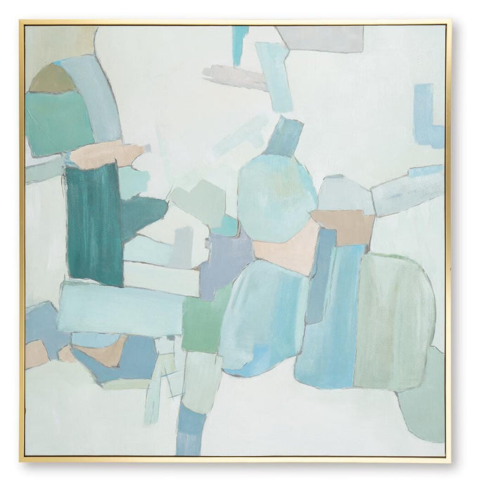 Signature Design White/Blue/Green Wall Art