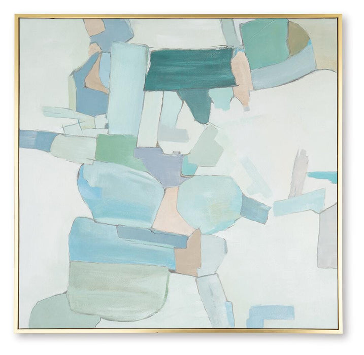 Signature Design White/Blue/Green Wall Art