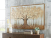 Signature Design Brown/Gray/Gold Finish Wall Art