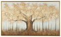 Signature Design Brown/Gray/Gold Finish Wall Art