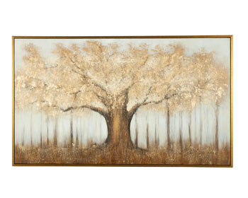 Signature Design Brown/Gray/Gold Finish Wall Art