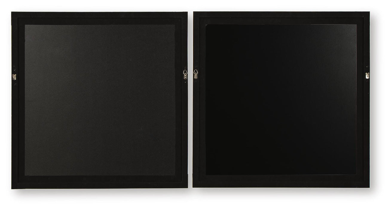 Signature Design Gray/Tan/Gold Finish Wall Art Set (2/CN)