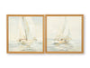 Signature Design Gray/Tan/Gold Finish Wall Art Set (2/CN)