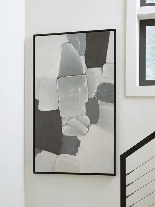 Signature Design White/Gray/Black Wall Art