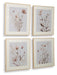 Signature Design Beige/Gray/Blush Wall Art Set (4/CN)