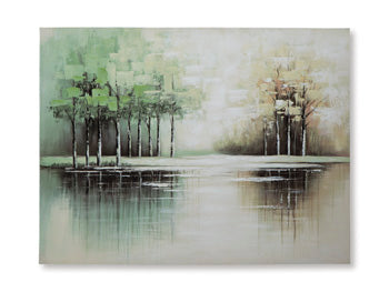 Signature Design Green/Tan/White Wall Art