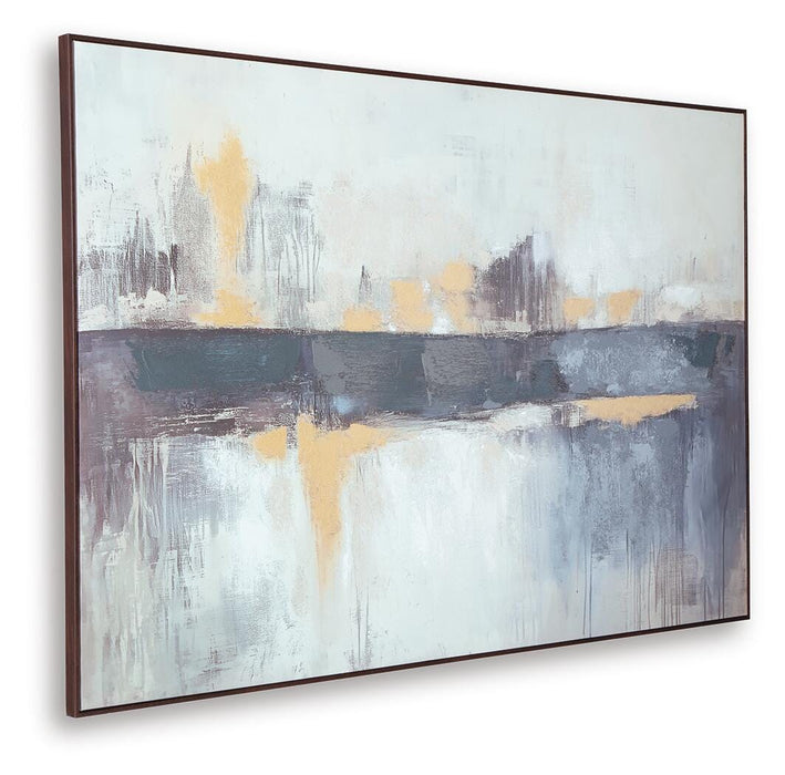 Signature Design Blue/White/Tan Wall Art