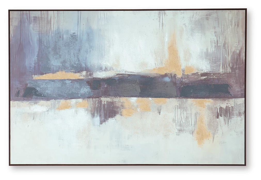 Signature Design Blue/White/Tan Wall Art