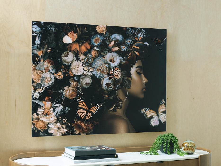 Signature Design Orange/Black/White Wall Art