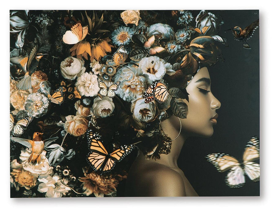 Signature Design Orange/Black/White Wall Art
