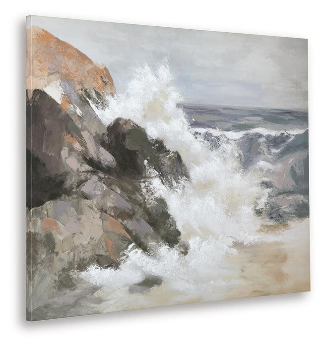 Signature Design Tan/Gray/White Wall Art