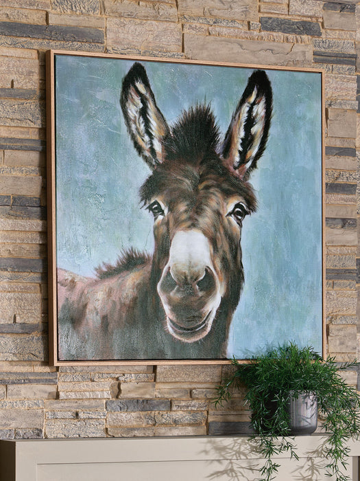 Signature Design Brown/Blue/White Wall Art