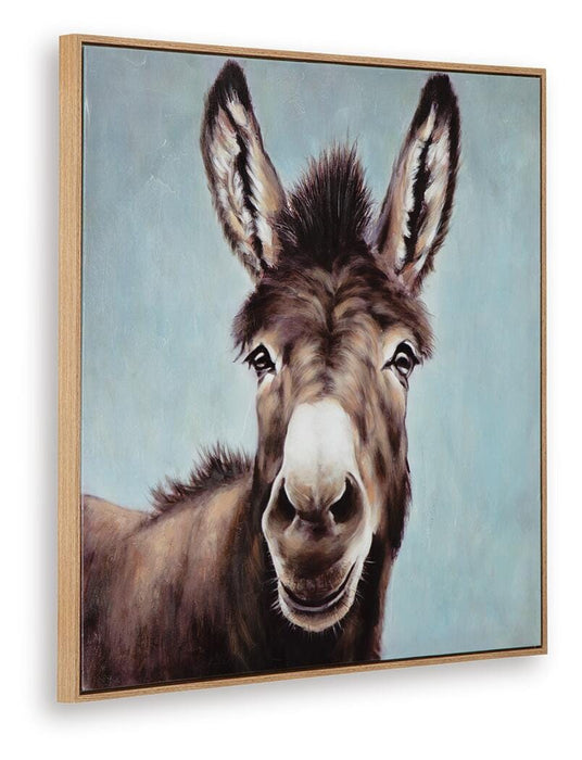 Signature Design Brown/Blue/White Wall Art