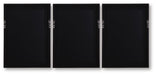 Signature Design Orange/Black/Ivory Wall Art Set (3/CN)