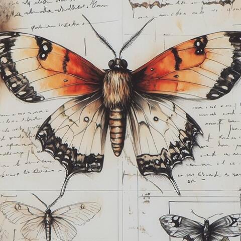 Signature Design Orange/Black/Ivory Wall Art Set (3/CN)