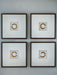 Signature Design White/Gold Finish Wall Art Set (4/CN)