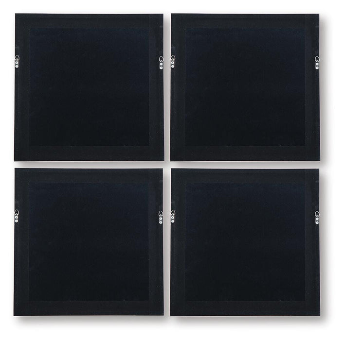 Signature Design White/Gold Finish Wall Art Set (4/CN)