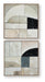 Signature Design Tan/Taupe/Black Wall Art Set (2/CN)