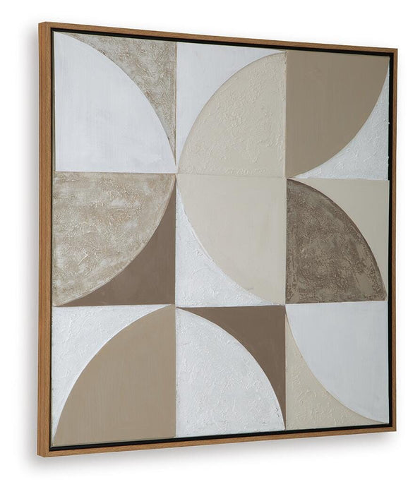 Signature Design Tan/Taupe/White Wall Art
