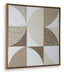 Signature Design Tan/Taupe/White Wall Art