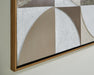 Signature Design Tan/Taupe/White Wall Art