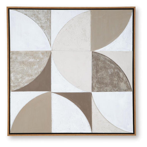 Signature Design Tan/Taupe/White Wall Art