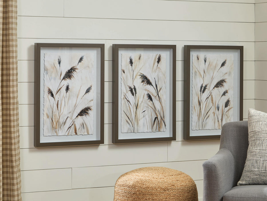Signature Design Brown/Black/White Wall Art Set (3/CN)