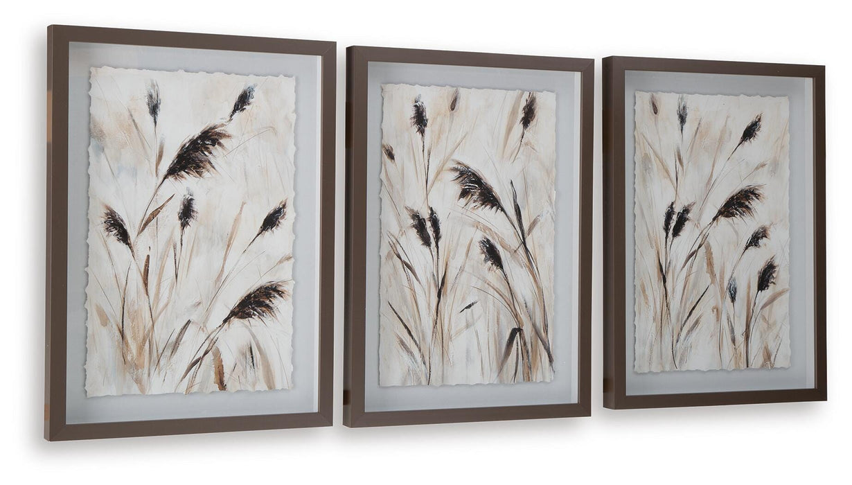Signature Design Brown/Black/White Wall Art Set (3/CN)