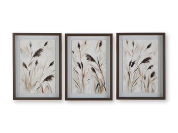 Signature Design Brown/Black/White Wall Art Set (3/CN)