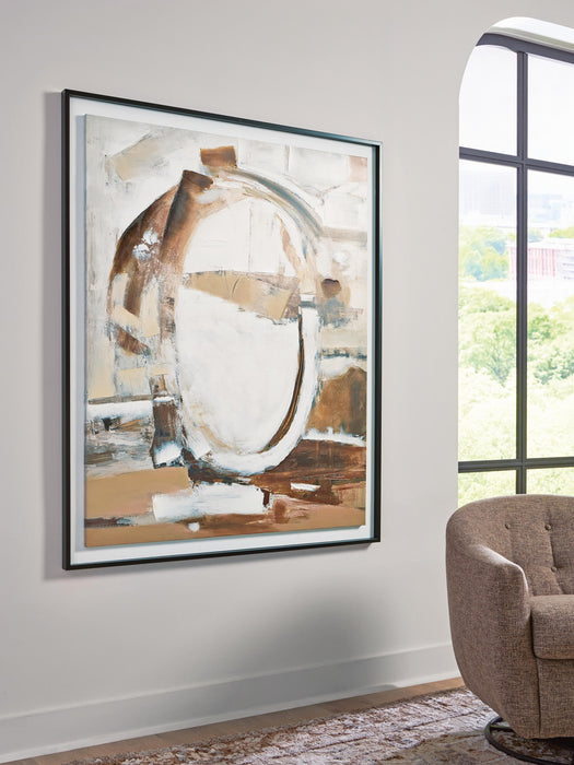 Signature Design Brown/White/Black Wall Art