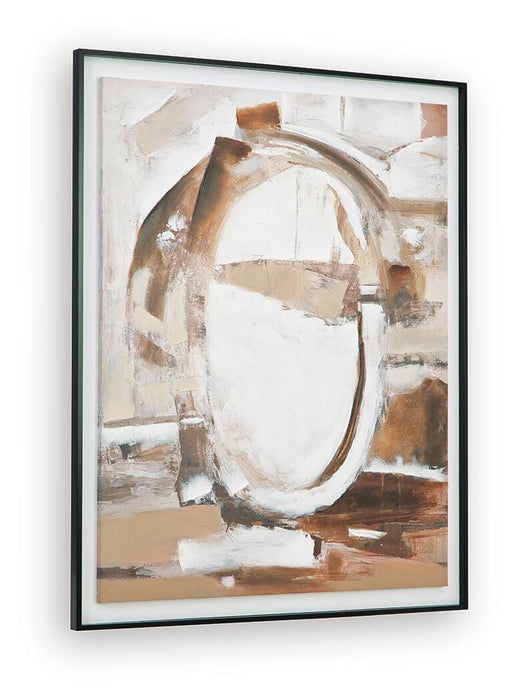 Signature Design Brown/White/Black Wall Art