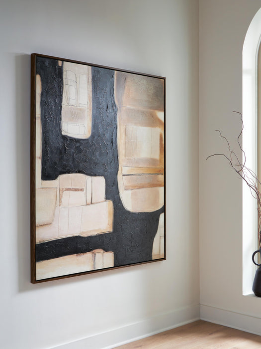 Signature Design Black/Brown/Cream Wall Art