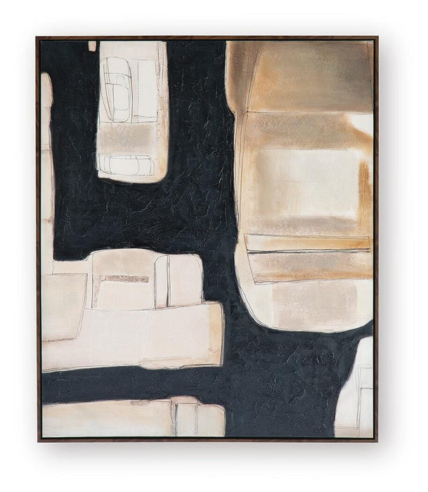 Signature Design Black/Brown/Cream Wall Art