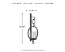 Signature Design Brown Wall Sconce