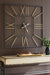 Signature Design Black/Gold Finish Wall Clock