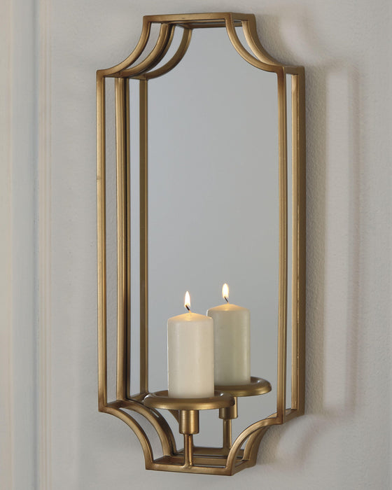 Signature Design Gold Finish Wall Sconce