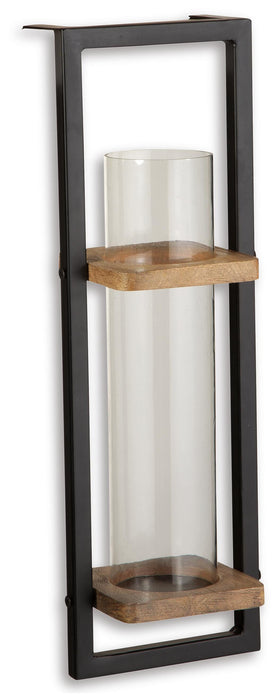 Signature Design Natural/Black Wall Sconce