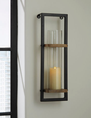 Signature Design Natural/Black Wall Sconce