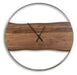 Signature Design Brown/Silver Finish Wall Clock
