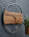 Signature Design Brown/Silver Finish Wall Clock